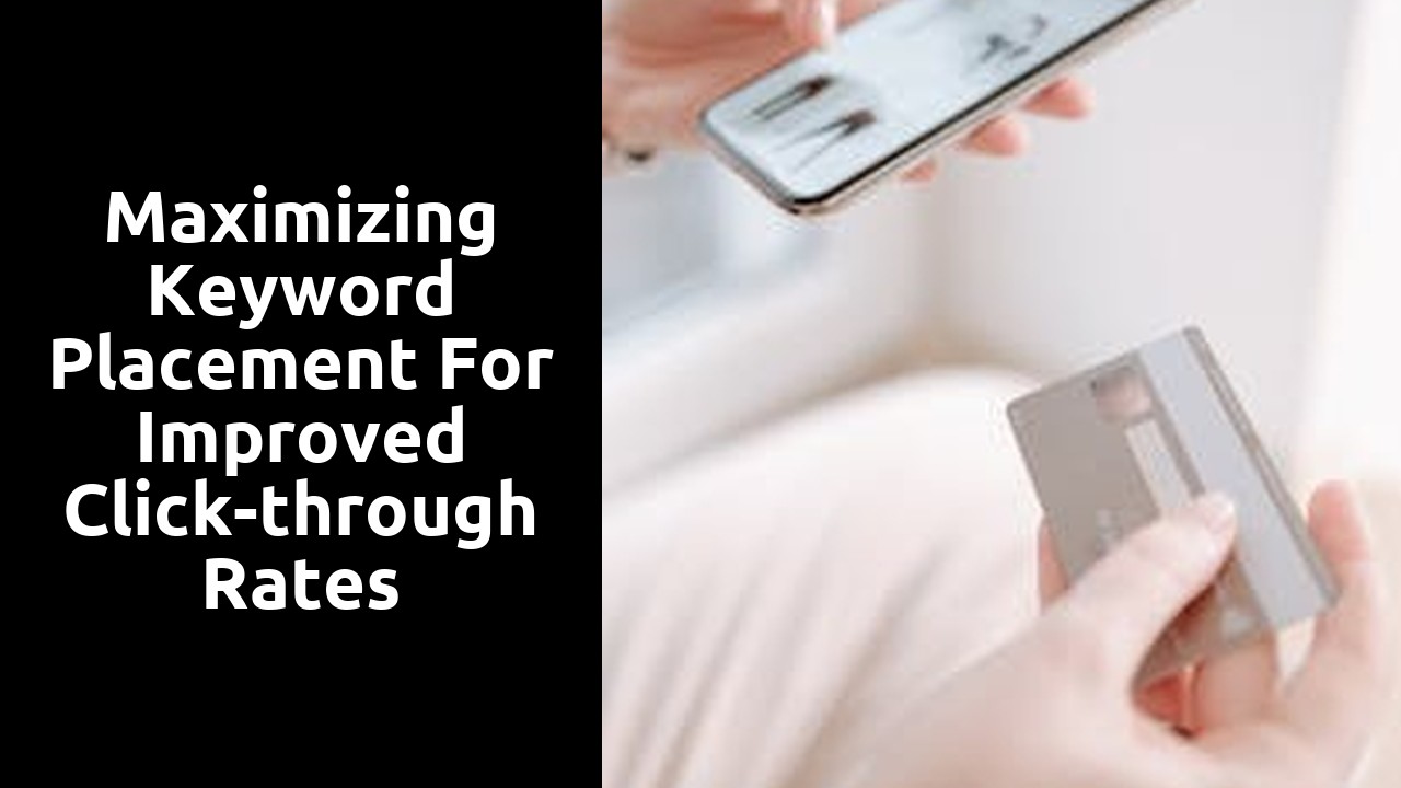 Maximizing Keyword Placement for Improved Click-through Rates